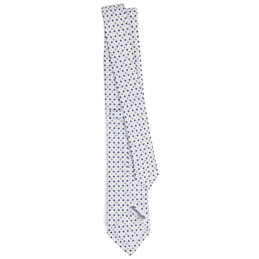WHITE SARTORIAL 7 CM SILK TIE