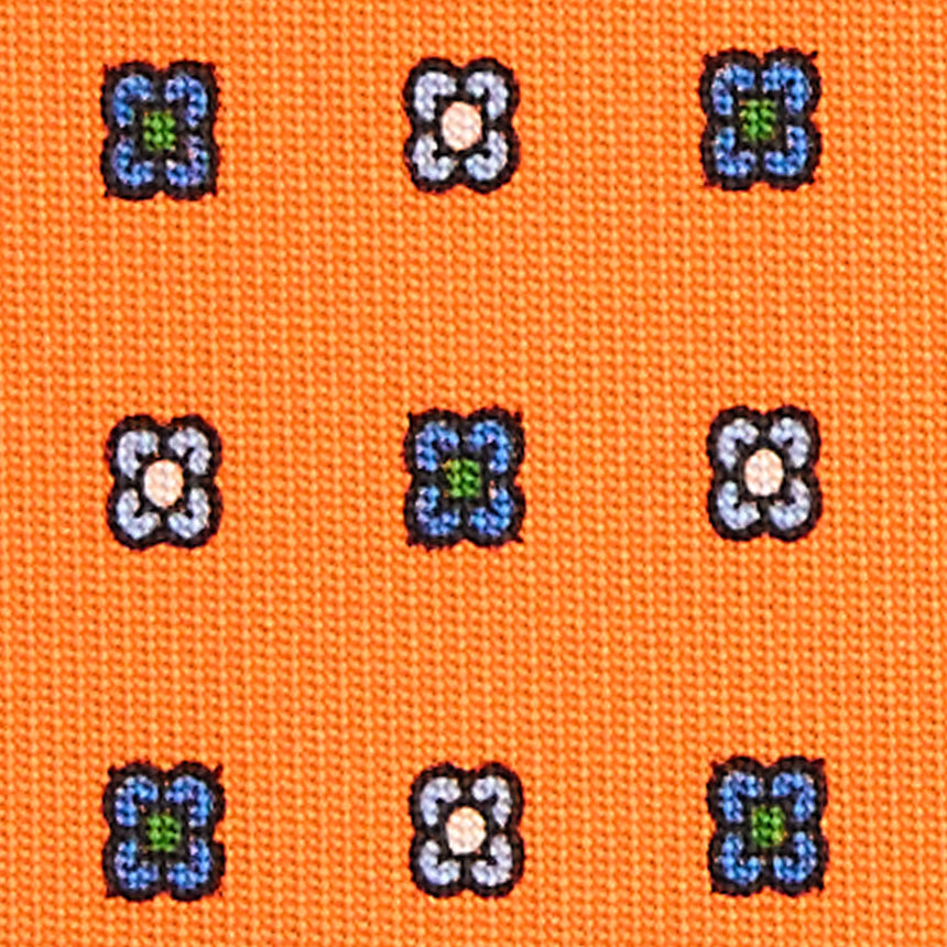 ORANGE SARTORIAL 7 CM SILK TIE