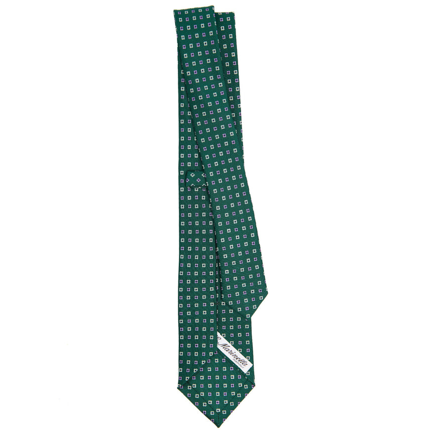 DARK GREEN SARTORIAL 7 CM SILK TIE