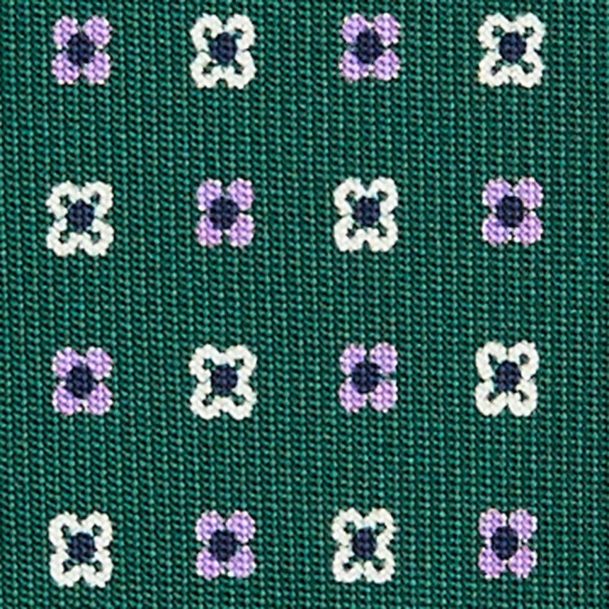 DARK GREEN SARTORIAL 7 CM SILK TIE