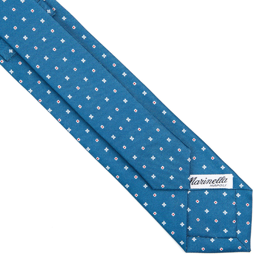 MID BLUE SARTORIAL 7 CM SILK TIE