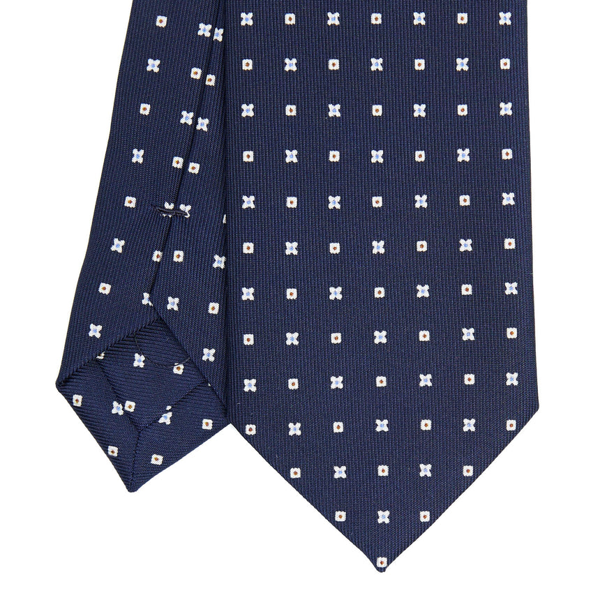 DARK BLUE SARTORIAL 7 CM SILK TIE