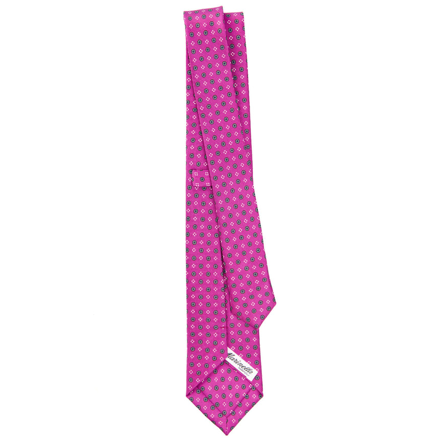 CRAVATTA SARTORIALE 7 CM IN SETA FUCSIA