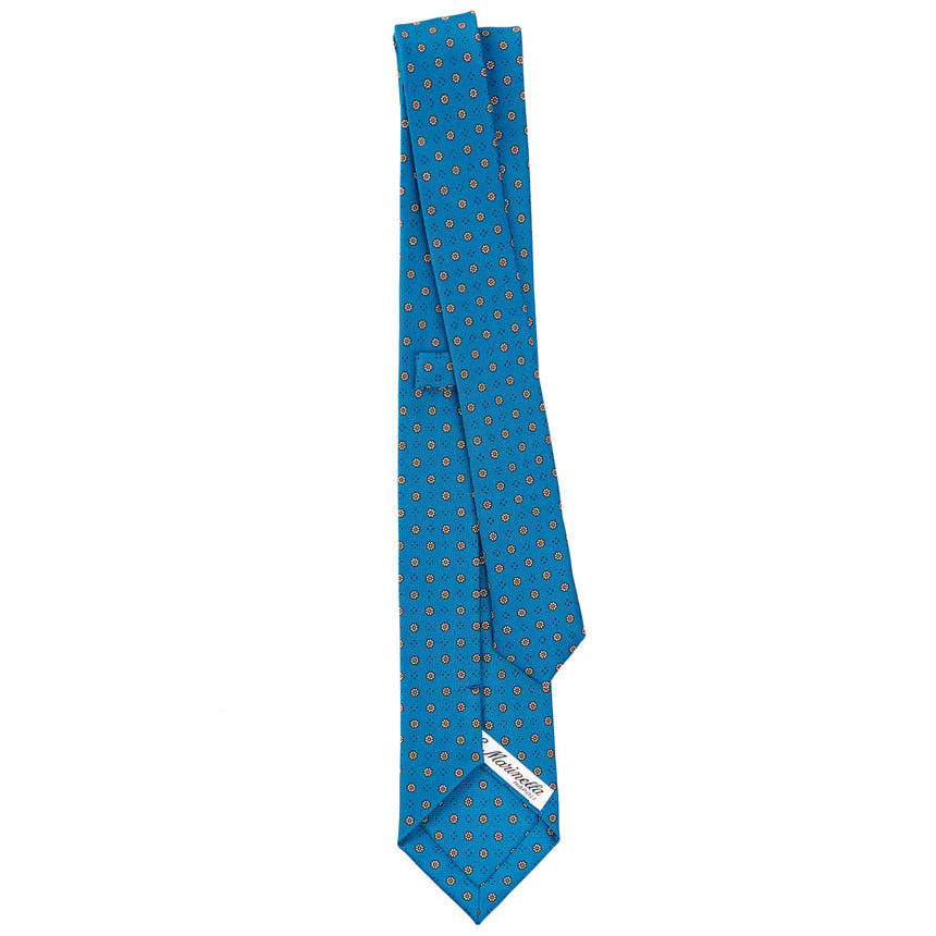 mid_blue_sartorial_7_cm_silk_tie_small_flower_pattern_full_back_view