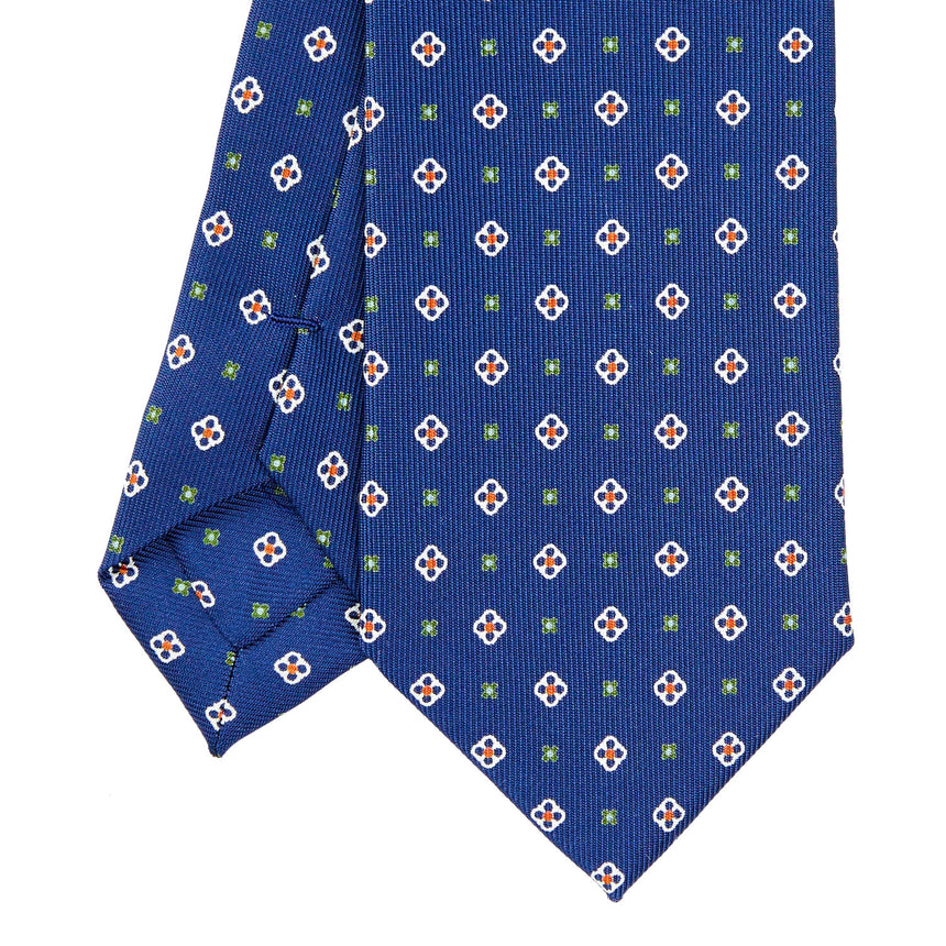 BLUE SARTORIAL 7 CM SILK TIE