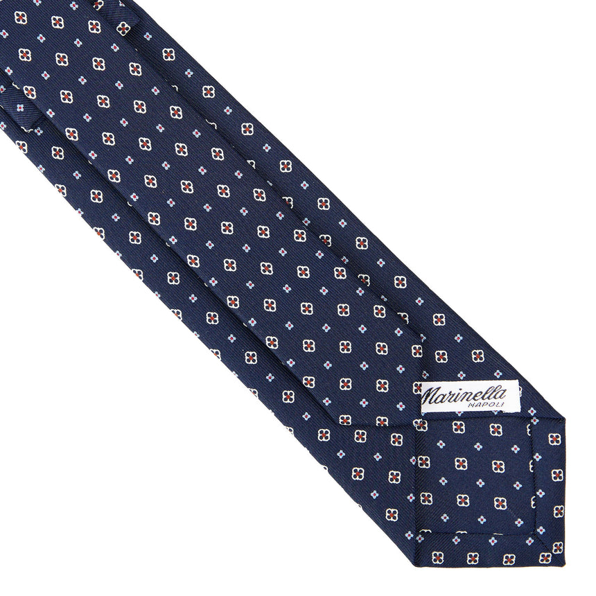 DARK BLUE SARTORIAL 7 CM SILK TIE