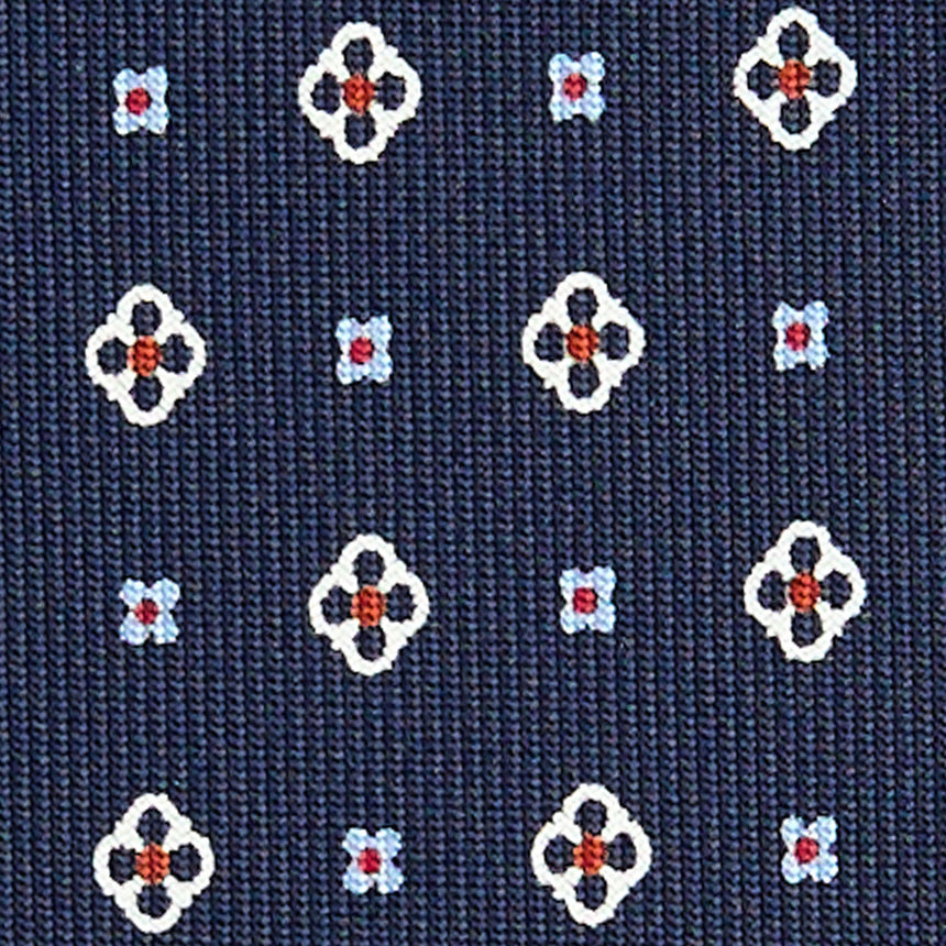 DARK BLUE SARTORIAL 7 CM SILK TIE