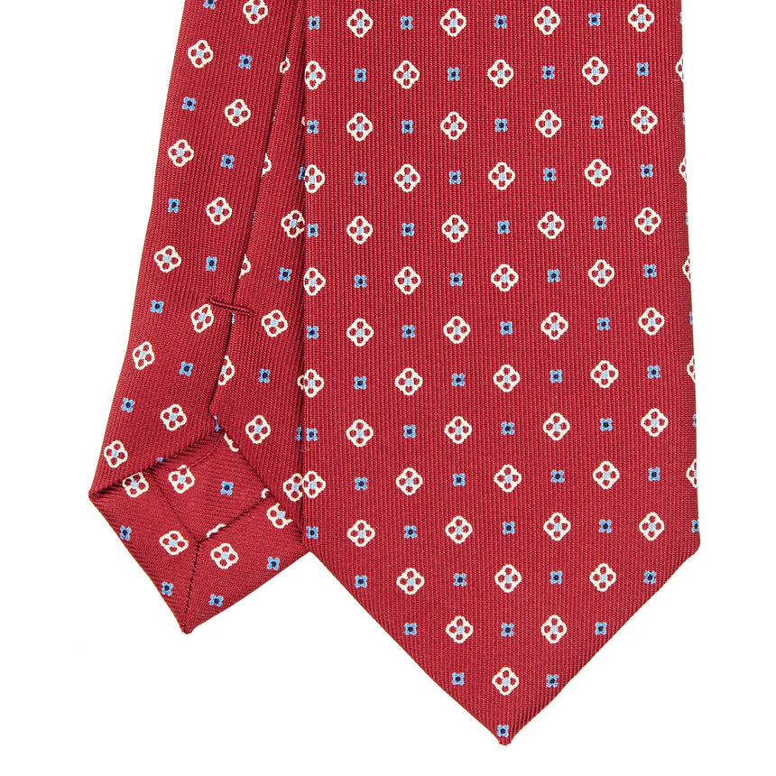 CRAVATTA SARTORIALE 7 CM IN SETA BORDEAUX