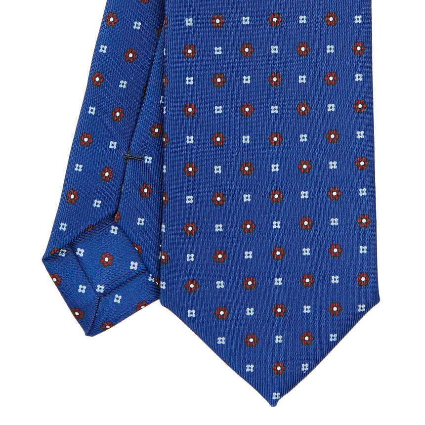BLUE SARTORIAL 7 CM SILK TIE