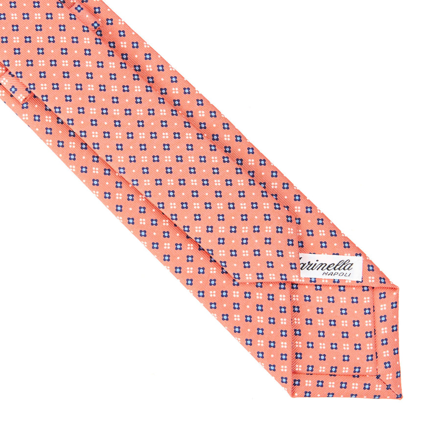 CRAVATTA SARTORIALE 7 CM IN SETA ARANCIONE