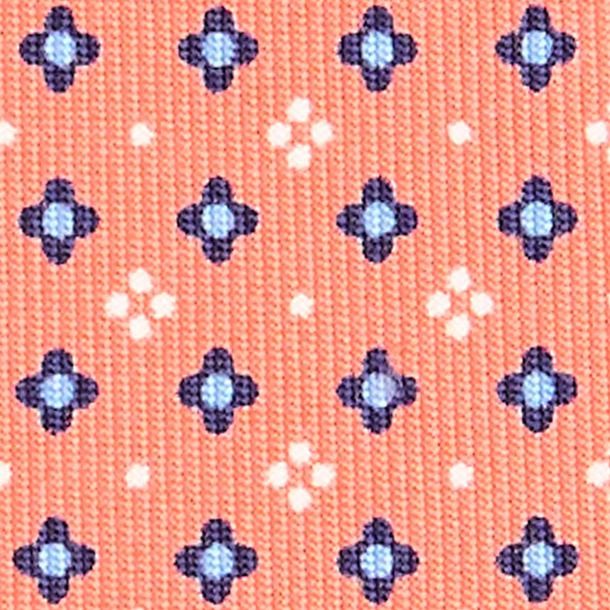 CRAVATTA SARTORIALE 7 CM IN SETA ARANCIONE