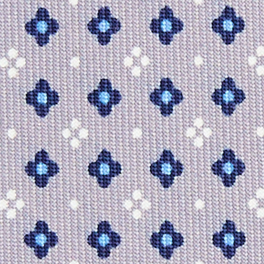 LIGHT GREY SARTORIAL 7 CM SILK TIE