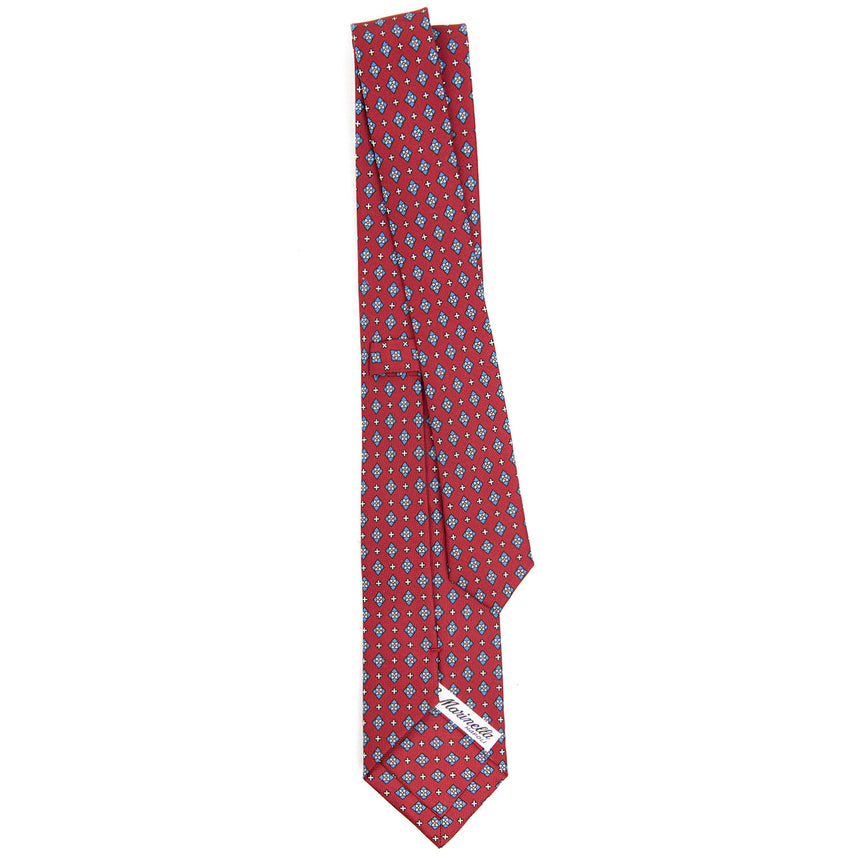 CRAVATTA SARTORIALE 7 CM IN SETA BORDEAUX