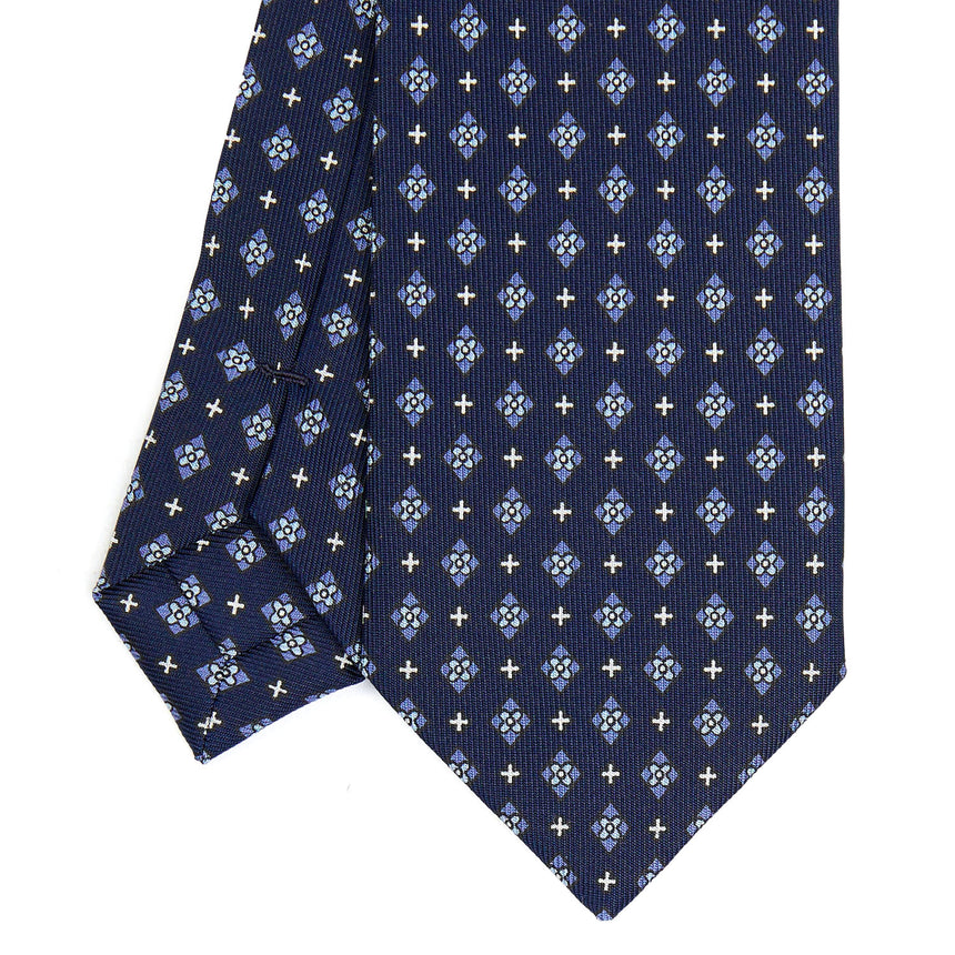 DARK BLUE SARTORIAL 7 CM SILK TIE
