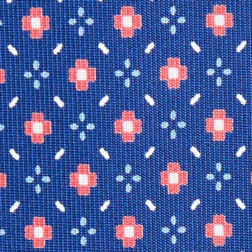 BLUE SARTORIAL 7 CM SILK TIE