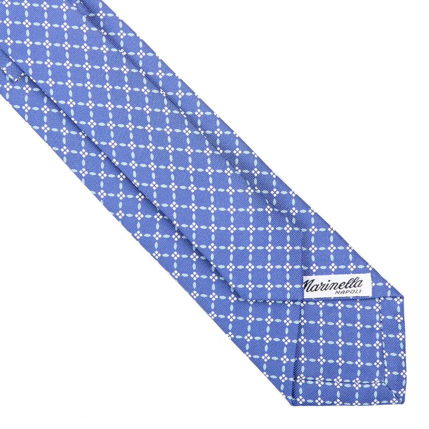 CRAVATTA SARTORIALE 7 CM IN SETA AZZURRO POLVERE