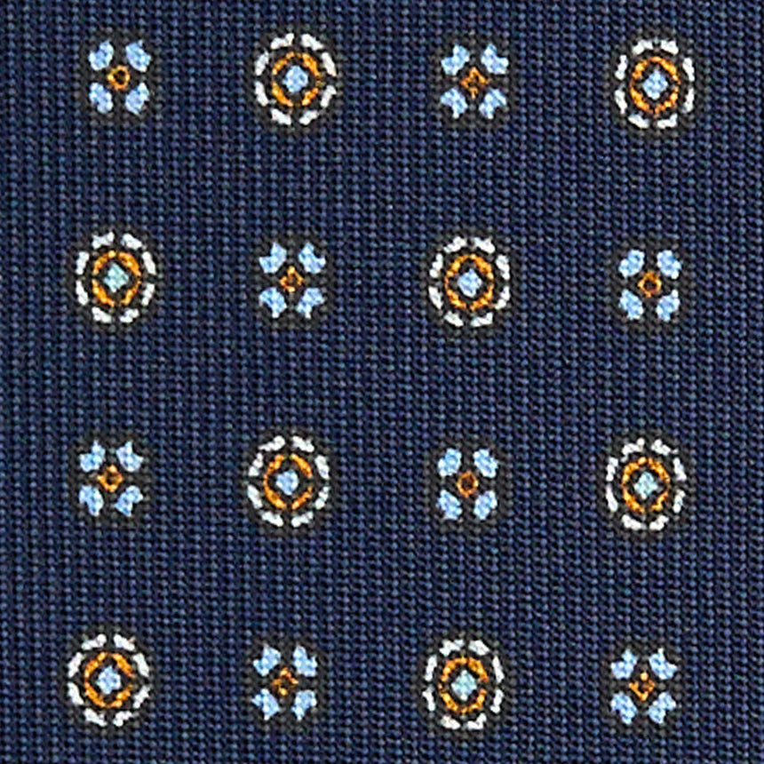 DARK BLUE SARTORIAL 7 CM SILK TIE
