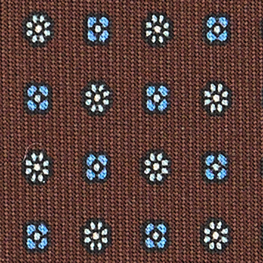 DARK BROWN SARTORIAL 7 CM SILK TIE