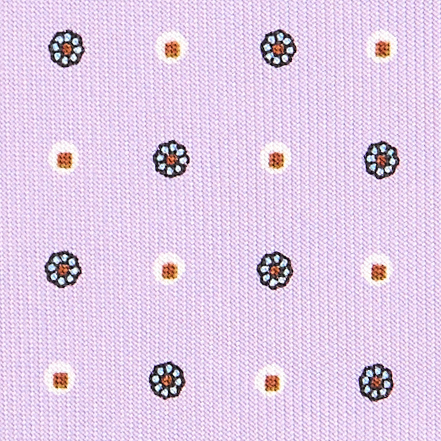 CRAVATTA SARTORIALE 7 CM IN SETA LILLA