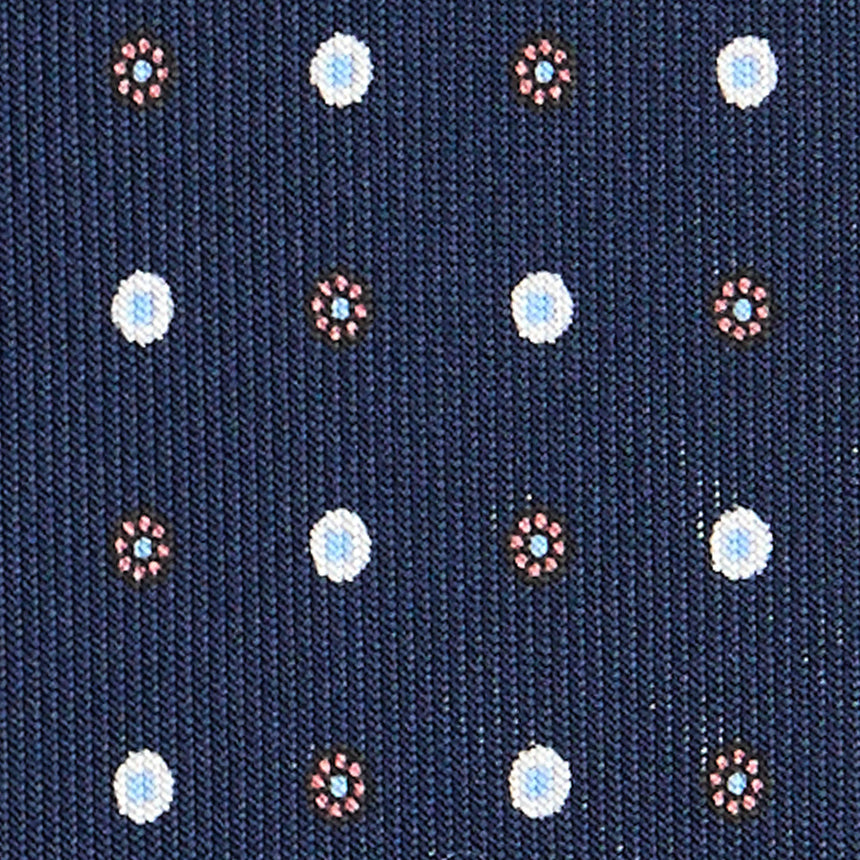 CRAVATTA SARTORIALE 7 CM IN SETA BLU SCURO