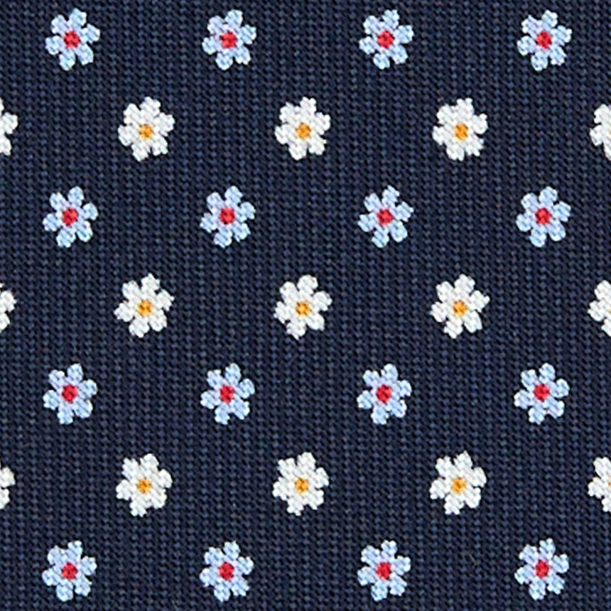 CRAVATTA SARTORIALE 7 CM IN SETA BLU SCURO