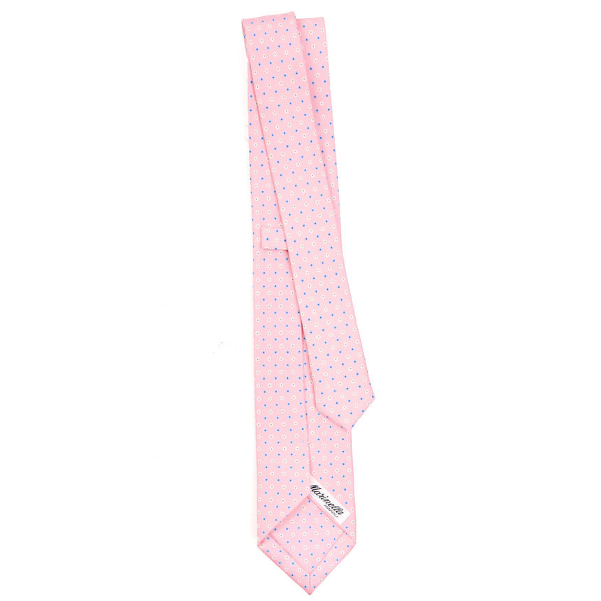 CRAVATTA SARTORIALE 7 CM IN SETA ROSA
