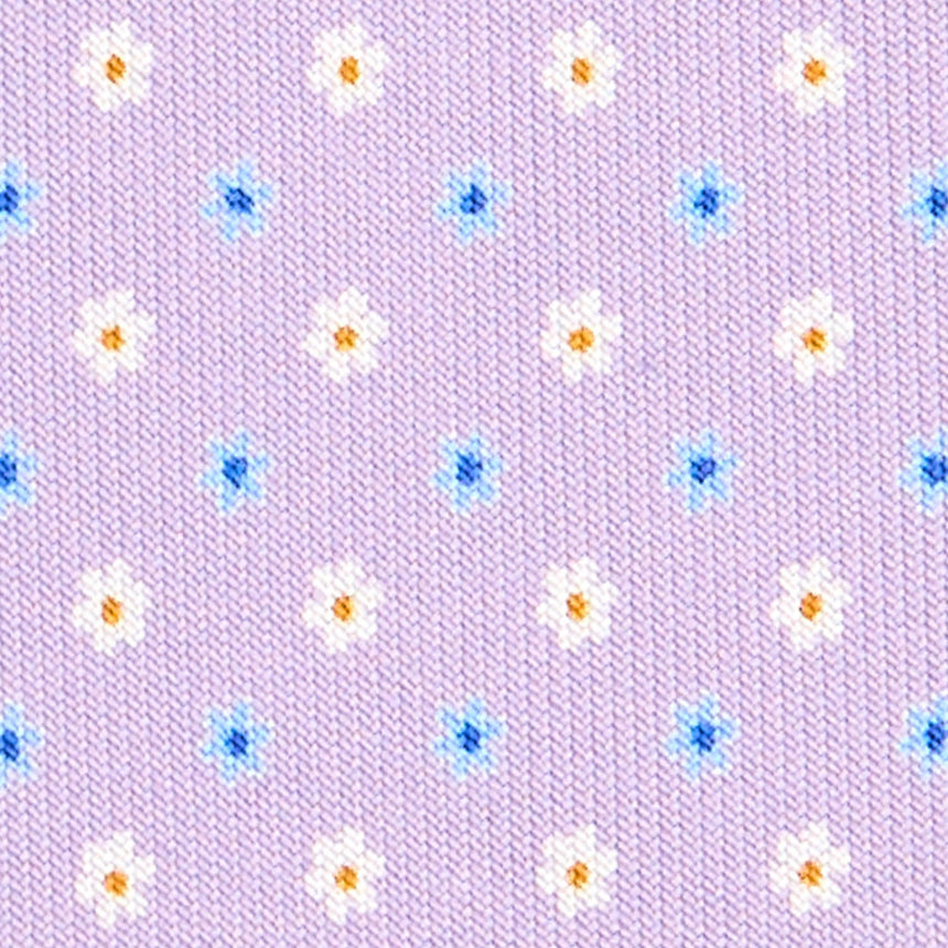 CRAVATTA SARTORIALE 7 CM IN SETA LILLA