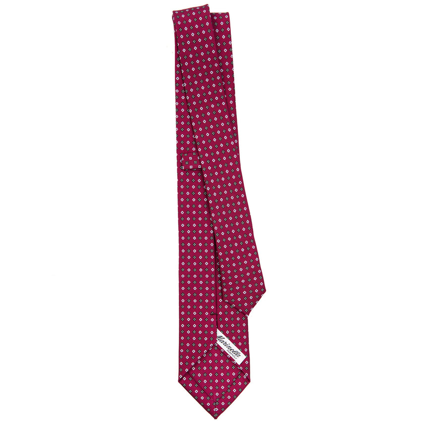 CRAVATTA SARTORIALE 7 CM IN SETA BORDEAUX