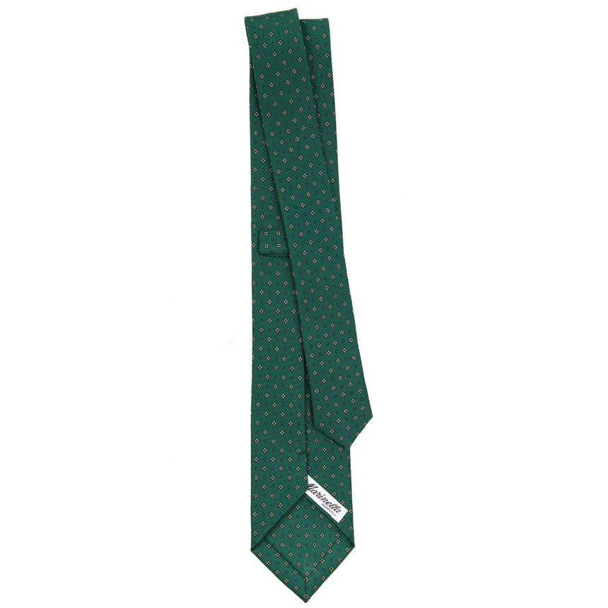 CRAVATTA SARTORIALE 7 CM IN SETA VERDE SCURO