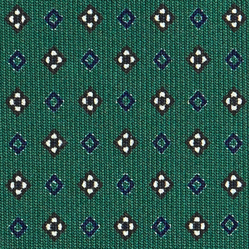 CRAVATTA SARTORIALE 7 CM IN SETA VERDE SCURO