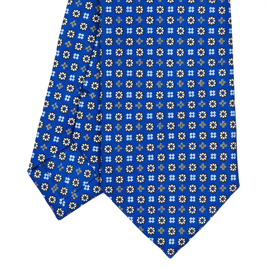 BLUE SARTORIAL 7 CM SILK TIE
