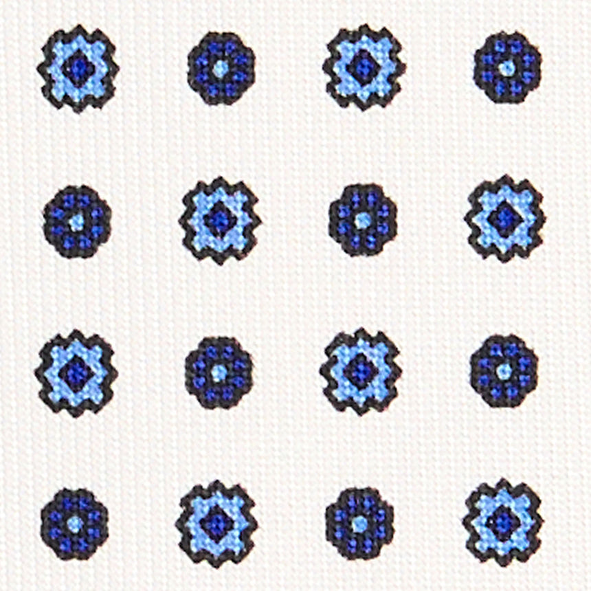 CRAVATTA SARTORIALE 7 CM IN SETA BIANCA