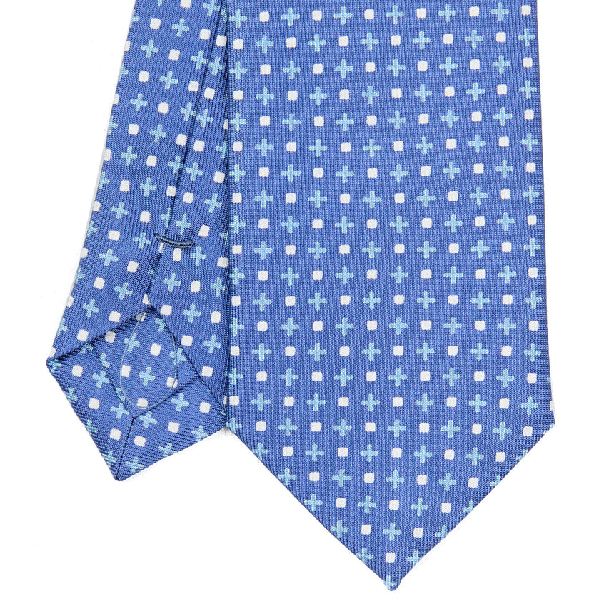 CRAVATTA SARTORIALE 7 CM IN SETA AZZURRO POLVERE