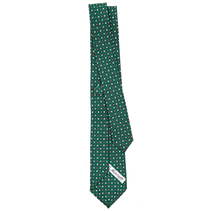DARK GREEN SARTORIAL 7 CM SILK TIE