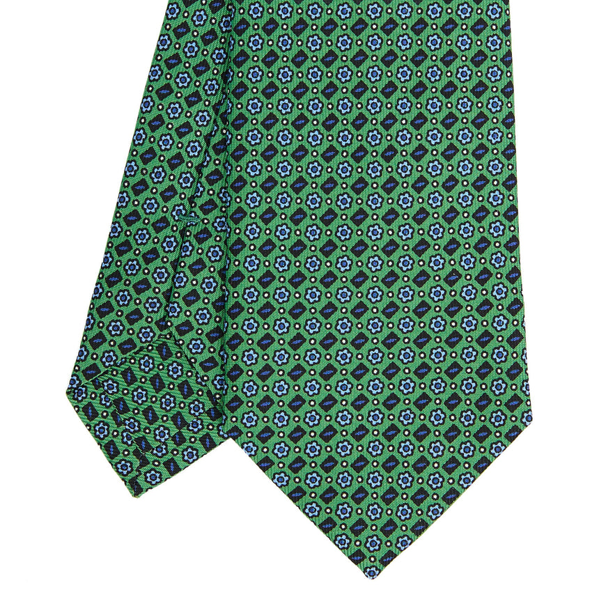 GREEN SARTORIAL 7 CM SILK TIE