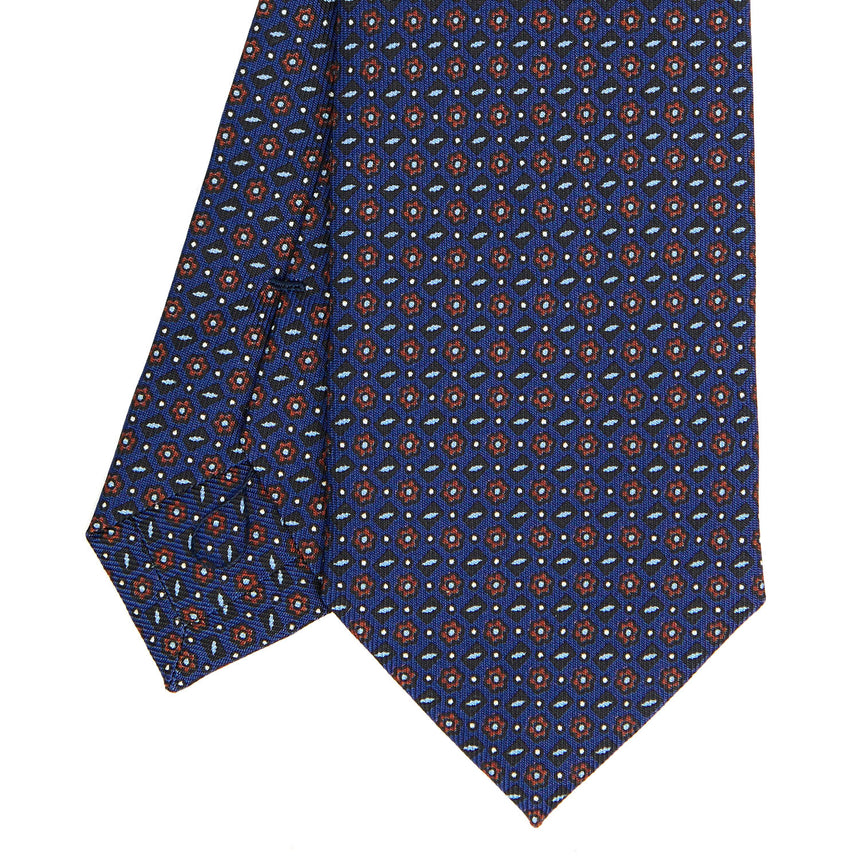 BLUE SARTORIAL 7 CM SILK TIE