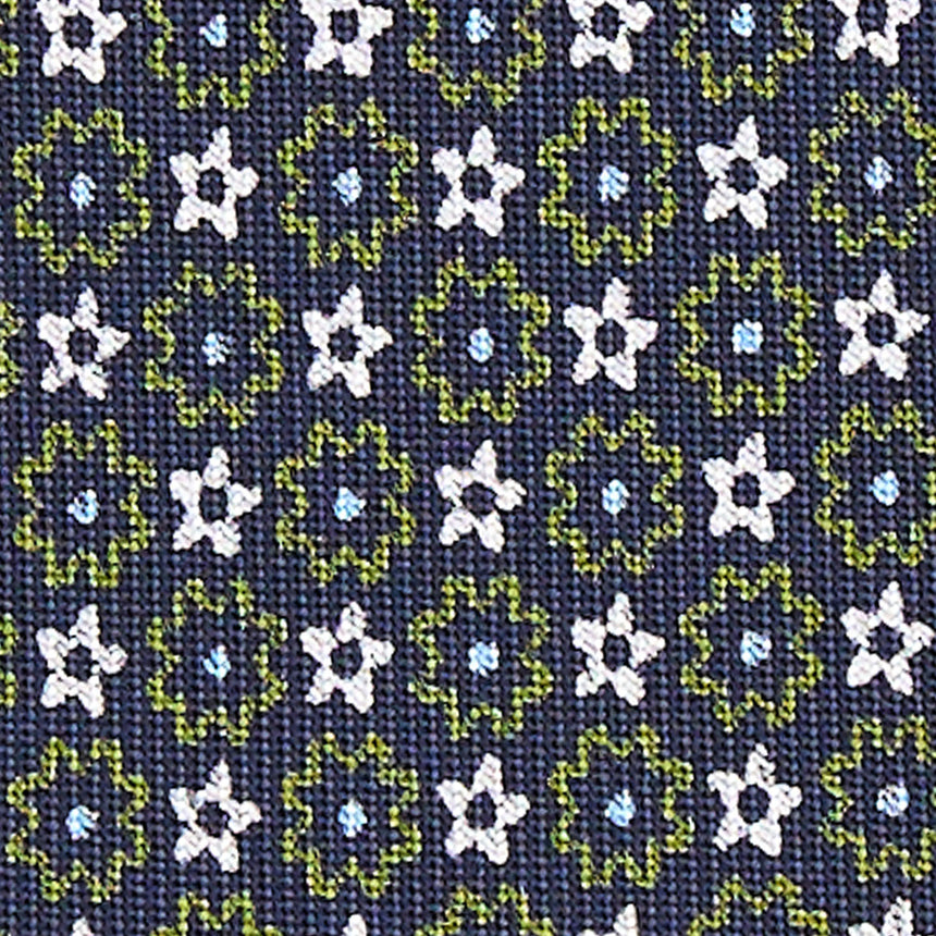 CRAVATTA SARTORIALE 7 CM IN SETA BLU