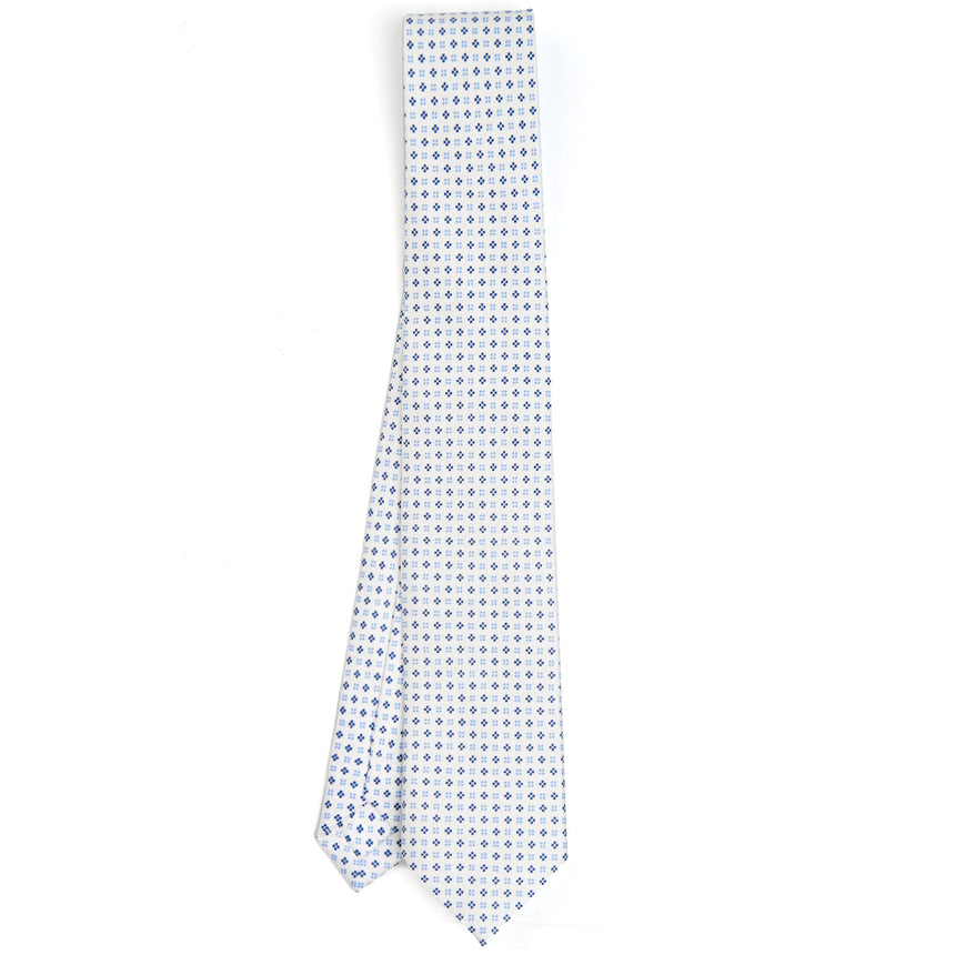 WHITE SARTORIAL 7 CM SILK TIE