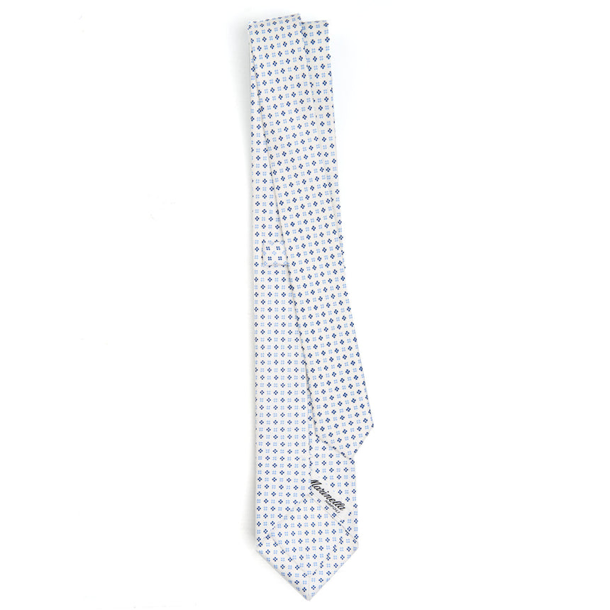 WHITE SARTORIAL 7 CM SILK TIE
