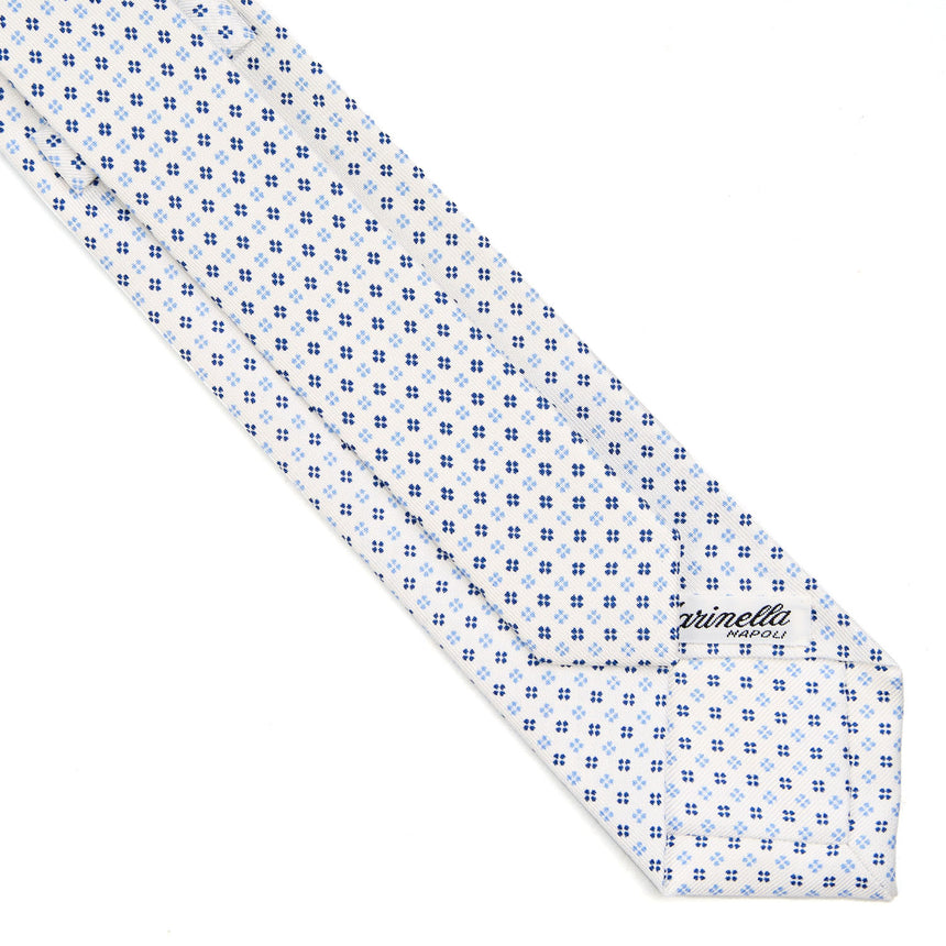WHITE SARTORIAL 7 CM SILK TIE