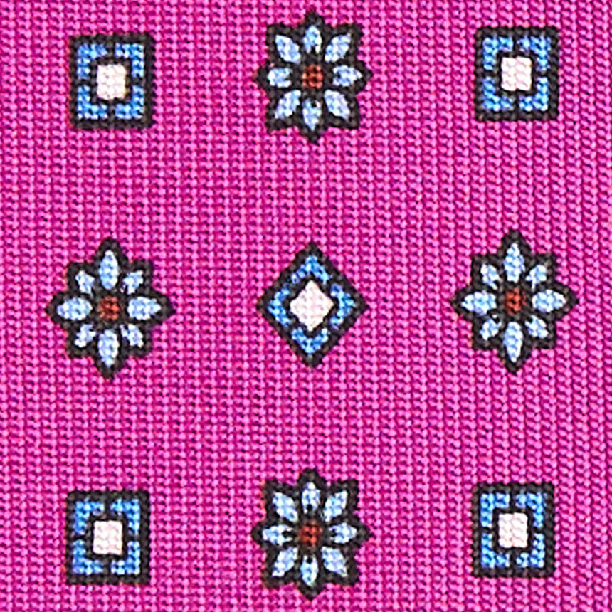 FUCSIA SARTORIAL 7 CM SILK TIE