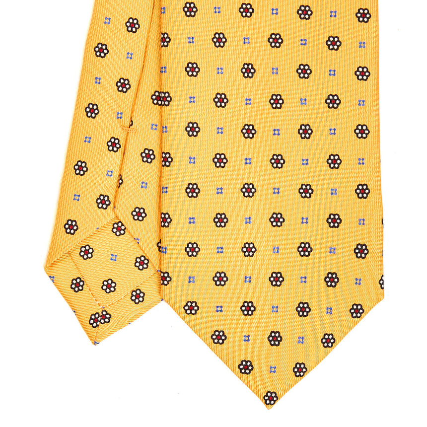 YELLOW SARTORIAL 7 CM SILK TIE