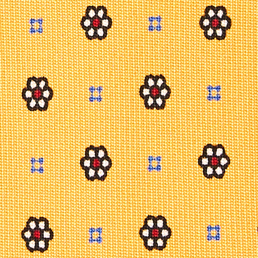 YELLOW SARTORIAL 7 CM SILK TIE