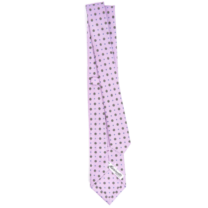 CRAVATTA SARTORIALE 7 CM IN SETA LILLA