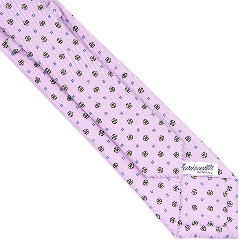 CRAVATTA SARTORIALE 7 CM IN SETA LILLA