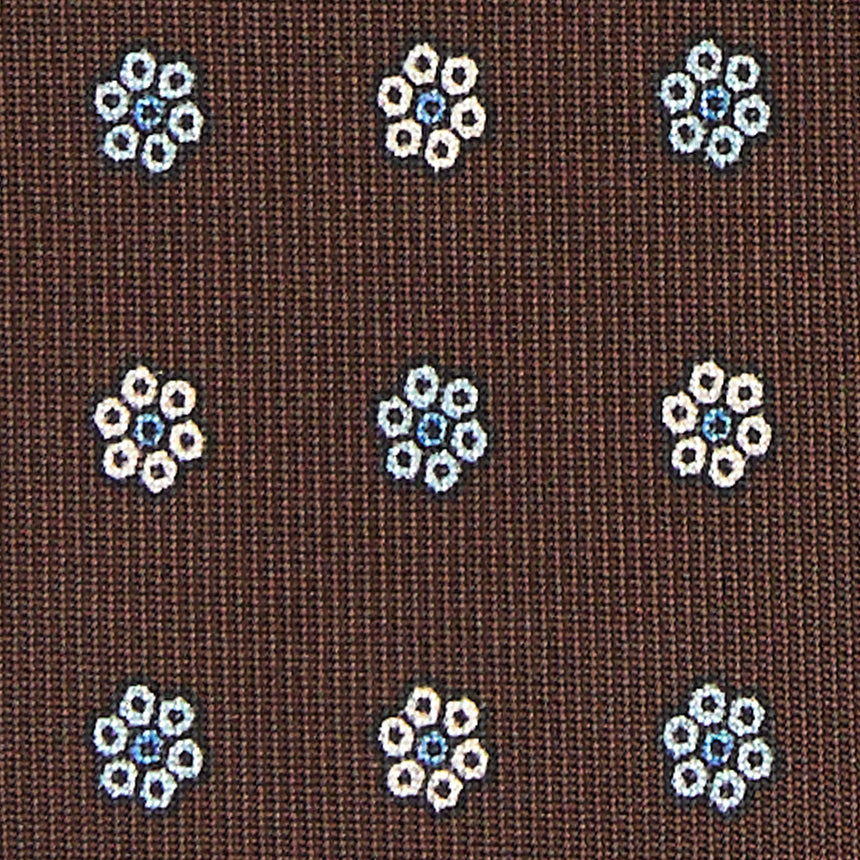 DARK BROWN SARTORIAL 7 CM SILK TIE