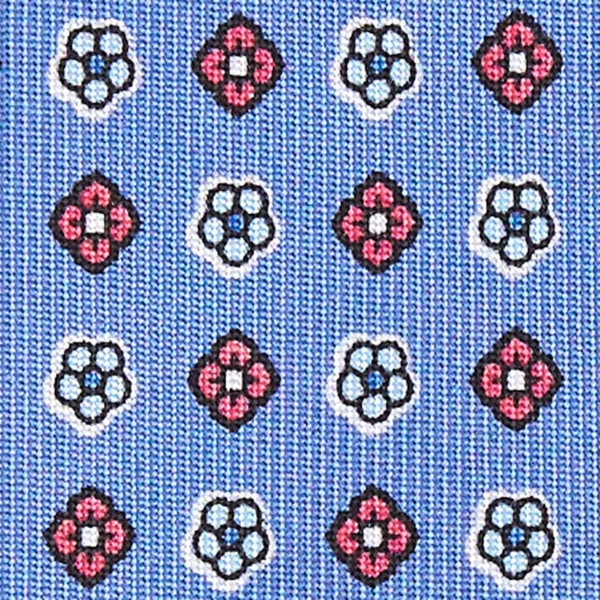 CRAVATTA SARTORIALE 7 CM IN SETA AZZURRO POLVERE