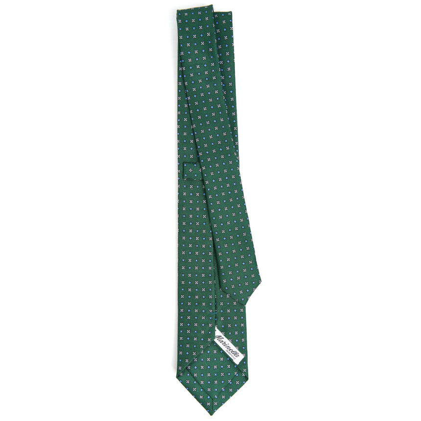 CRAVATTA SARTORIALE 7 CM IN SETA VERDE SCURO