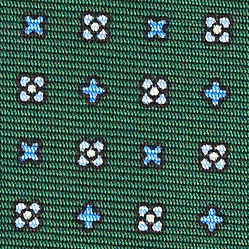 CRAVATTA SARTORIALE 7 CM IN SETA VERDE SCURO