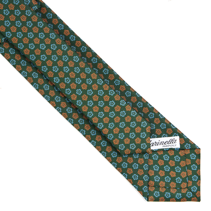 CRAVATTA SARTORIALE 7 CM IN SETA VERDE SCURO